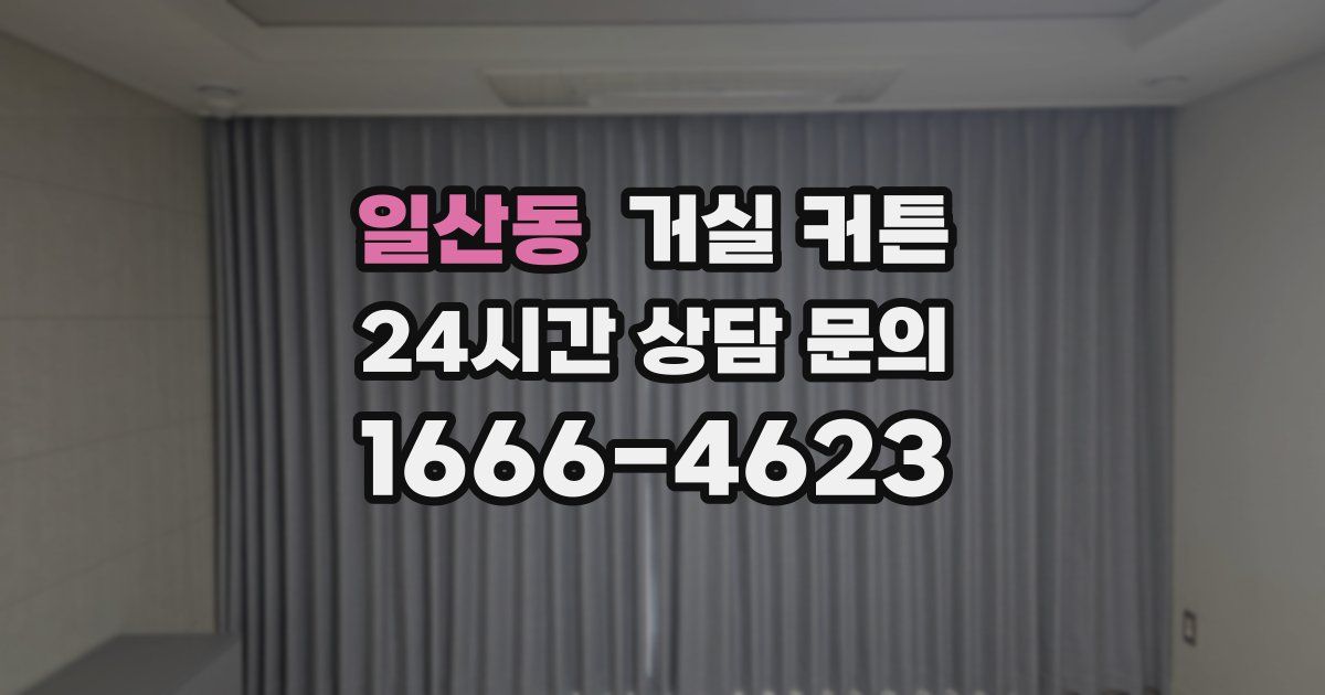 일산동 거실 커튼