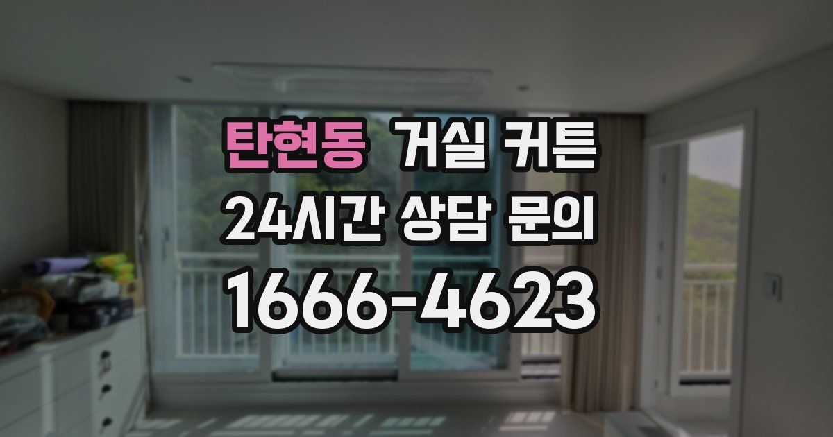 탄현동 거실 커튼