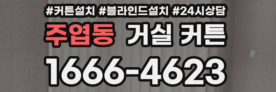 주엽동 거실 커튼