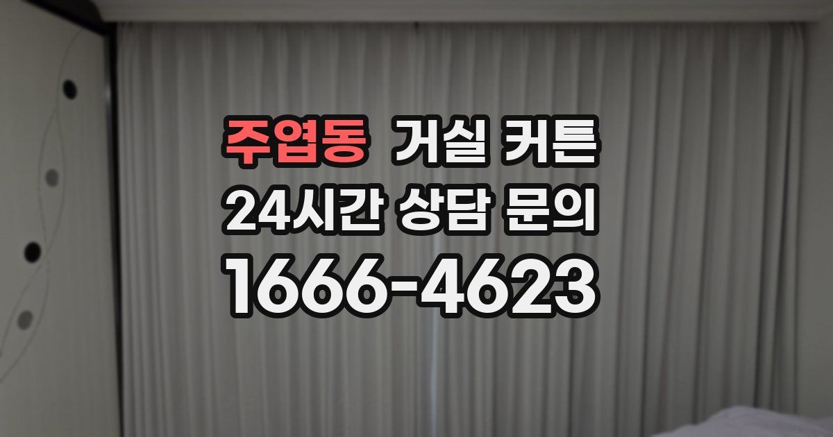 주엽동 거실 커튼