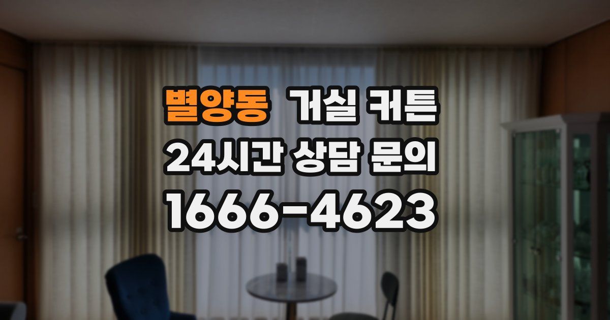 별양동 거실 커튼