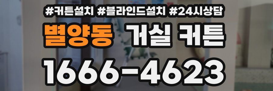 별양동 거실 커튼