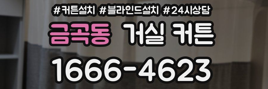 금곡동 거실 커튼