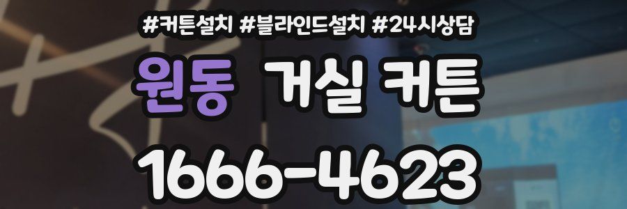 원동 거실 커튼