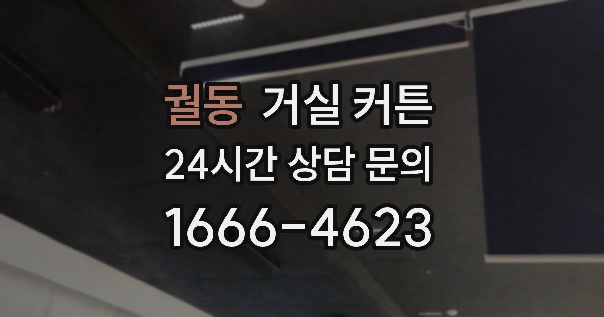 궐동 거실 커튼
