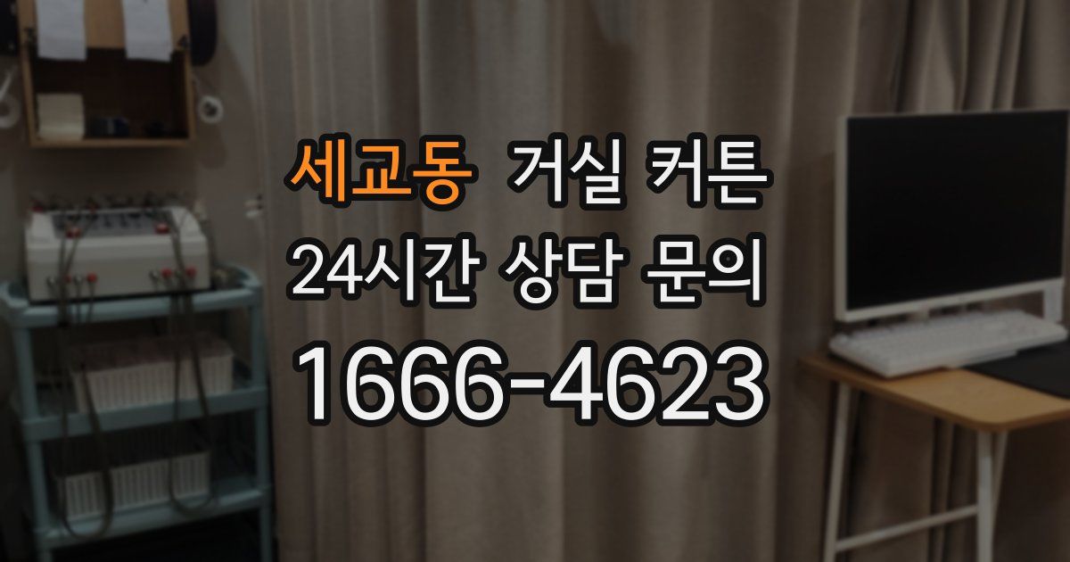 세교동 거실 커튼