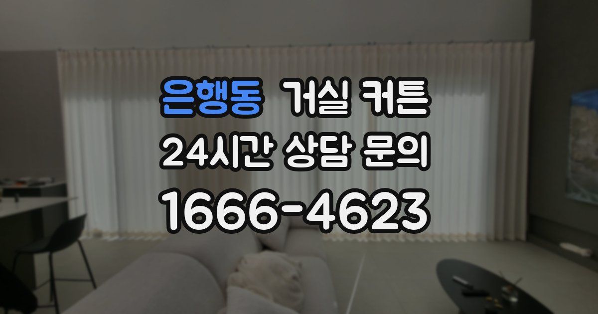 은행동 거실 커튼