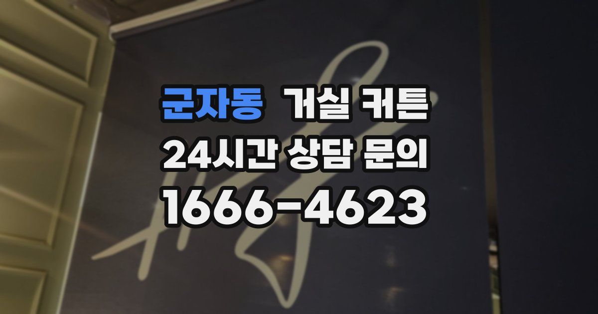 군자동 거실 커튼