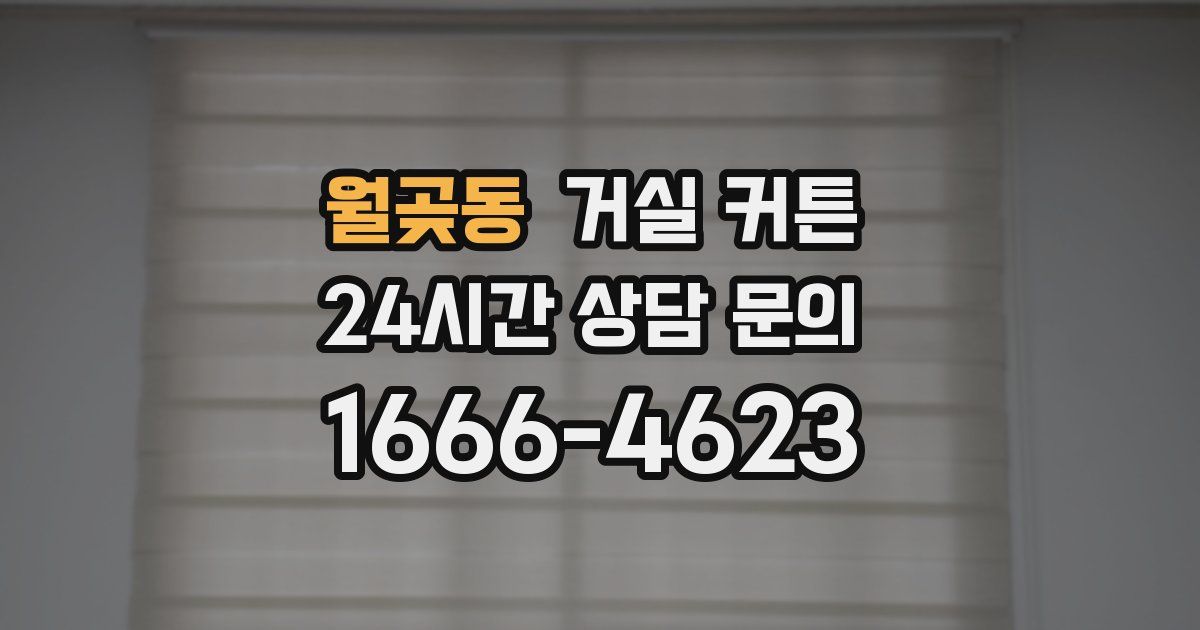 월곶동 거실 커튼