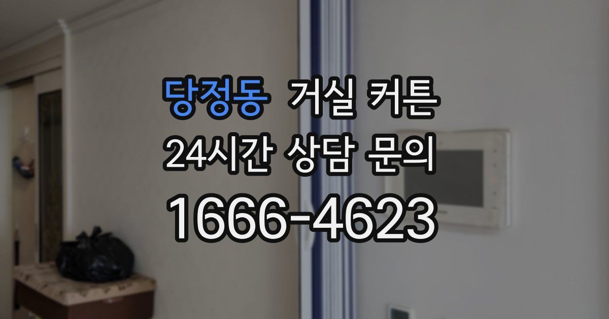 당정동 거실 커튼