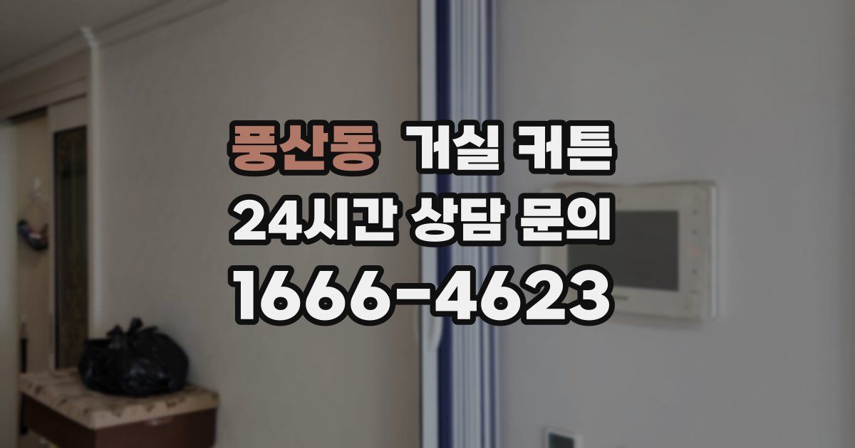 풍산동 거실 커튼