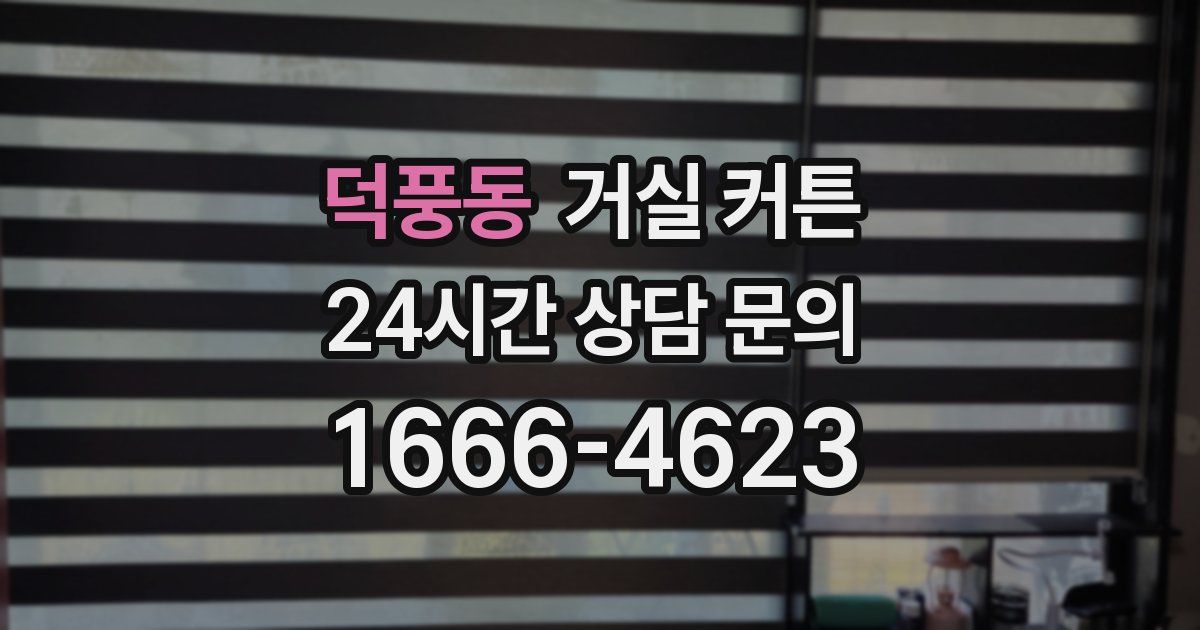덕풍동 거실 커튼