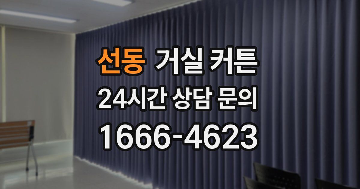 선동 거실 커튼
