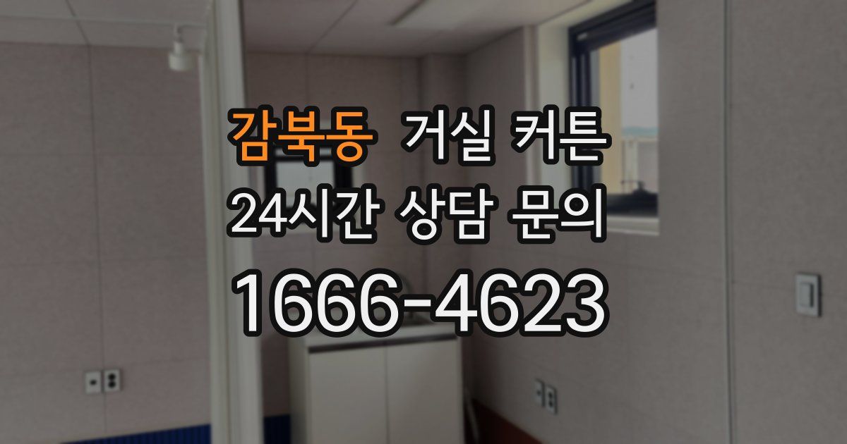 감북동 거실 커튼