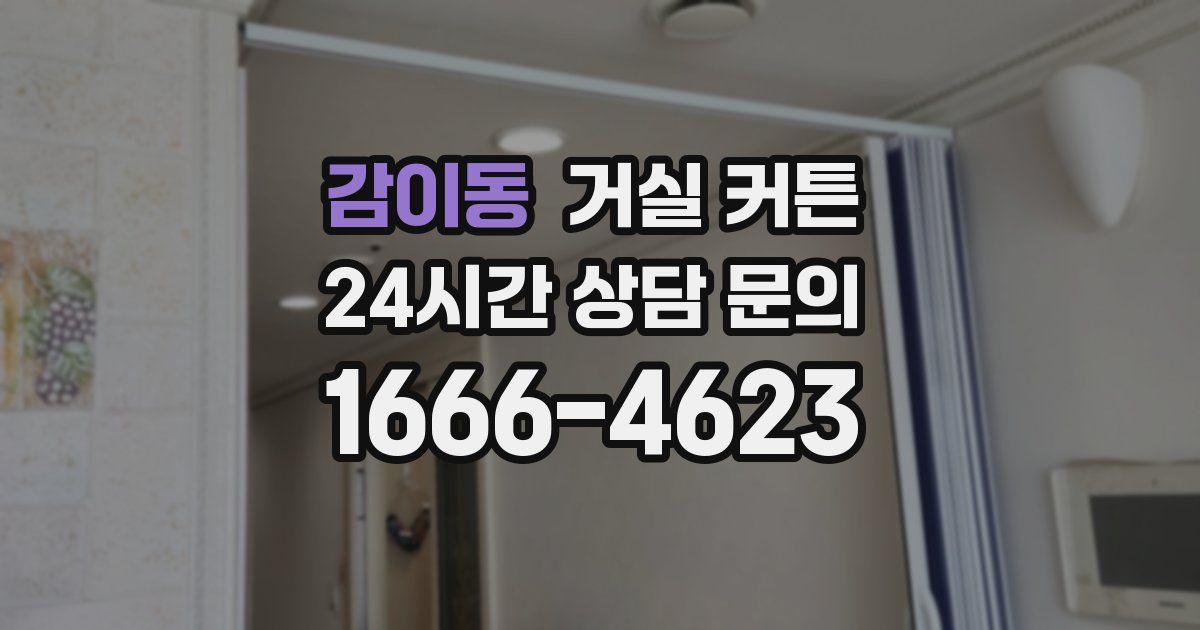 감이동 거실 커튼