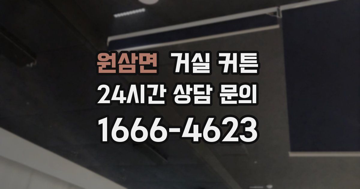 원삼면 거실 커튼