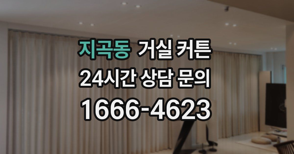 지곡동 거실 커튼