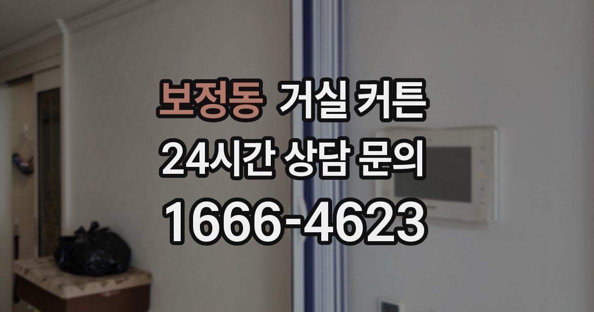 보정동 거실 커튼