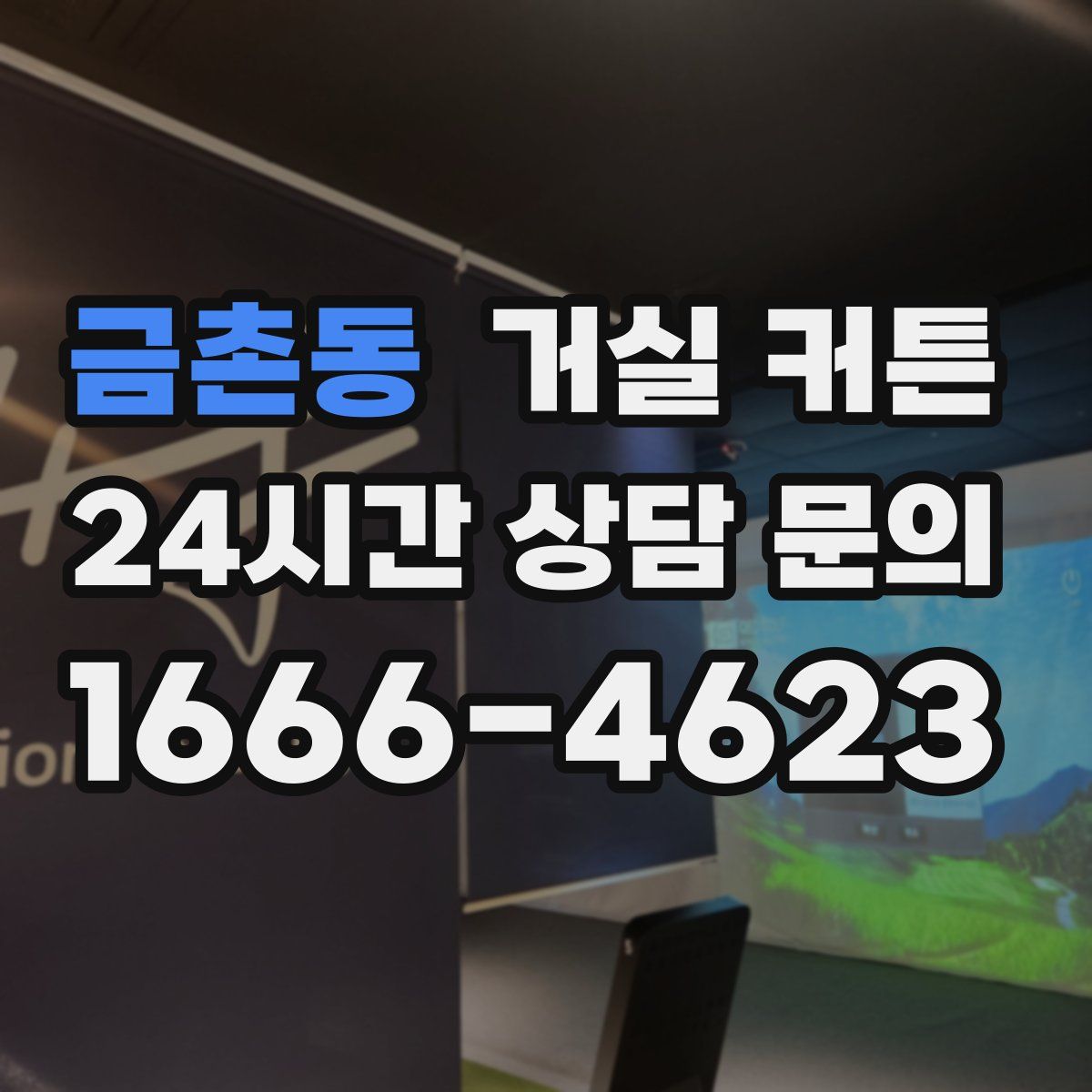금촌동 거실 커튼
