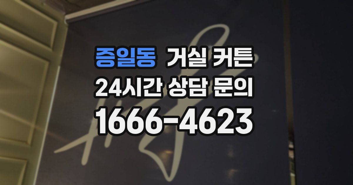증일동 거실 커튼