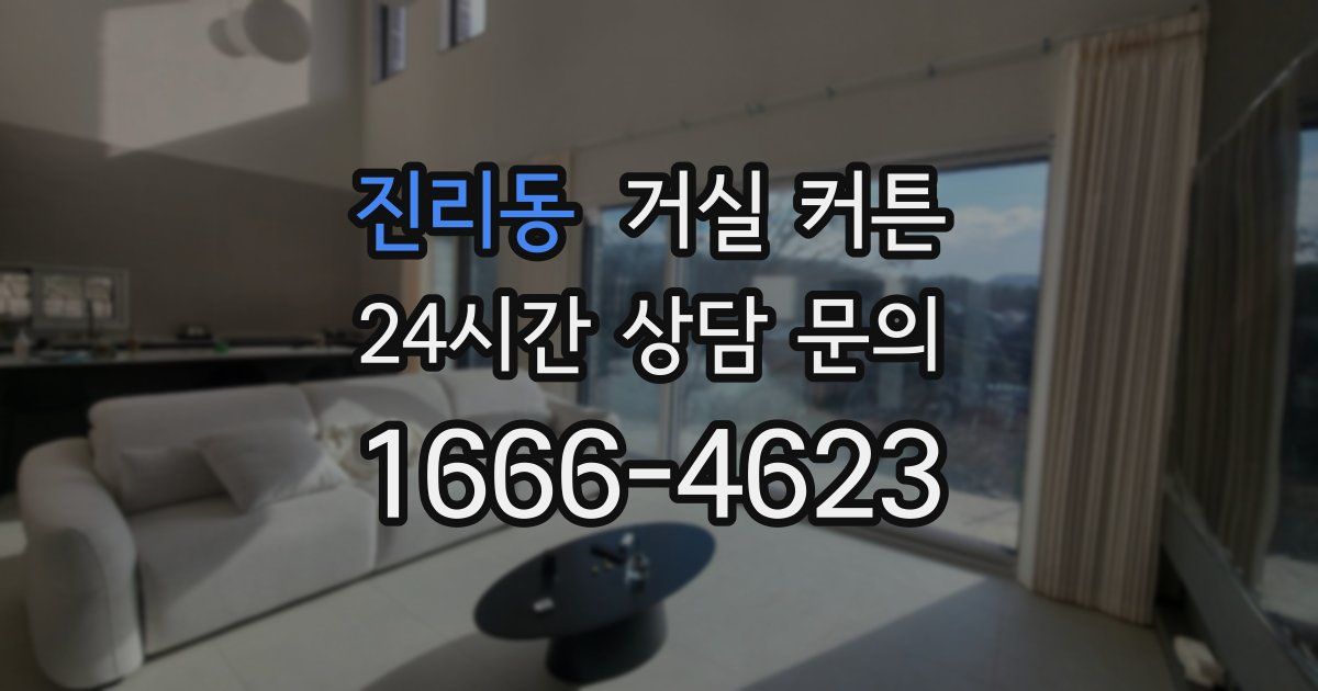진리동 거실 커튼