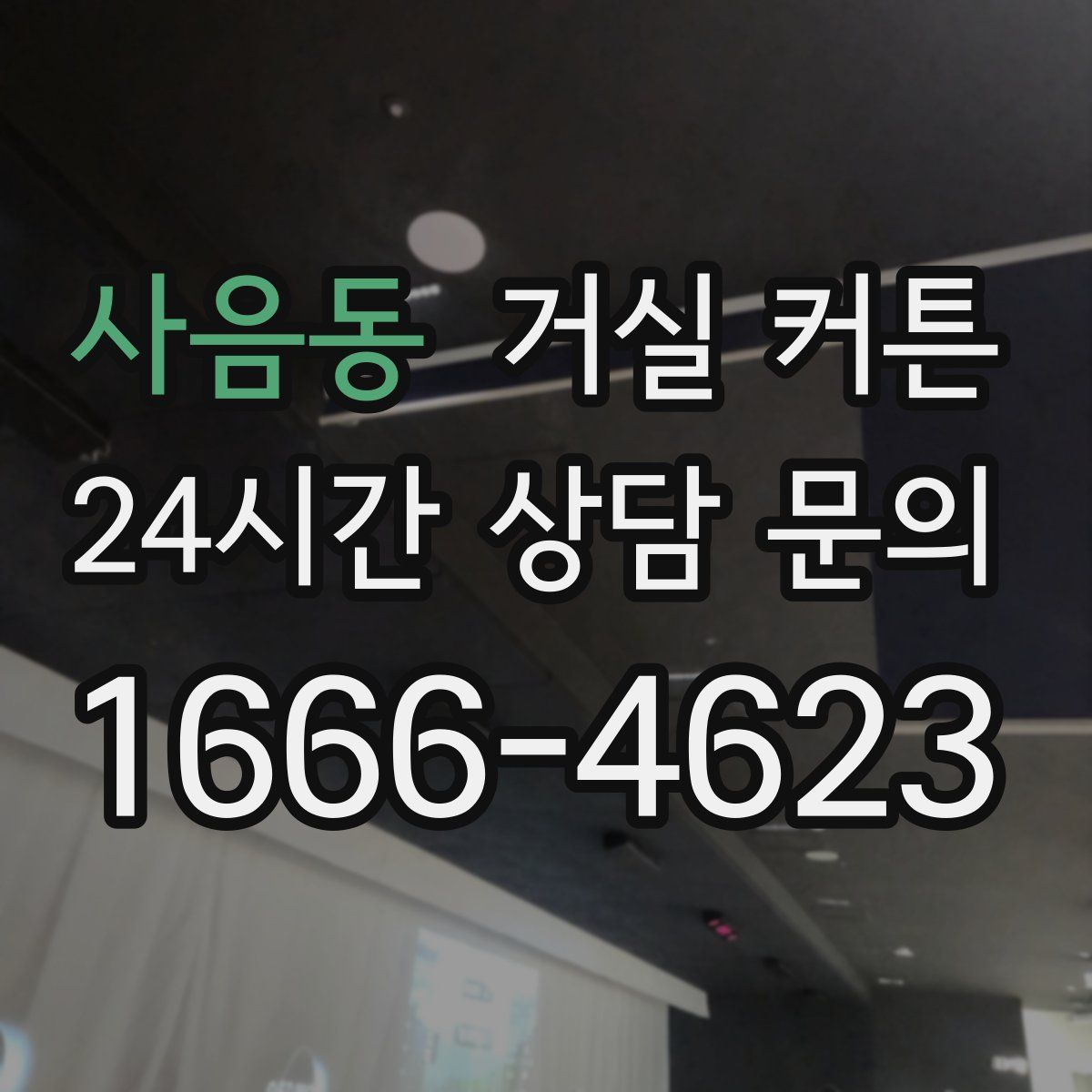 사음동 거실 커튼