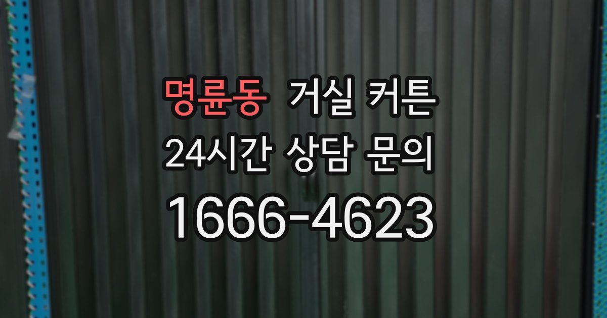 명륜동 거실 커튼