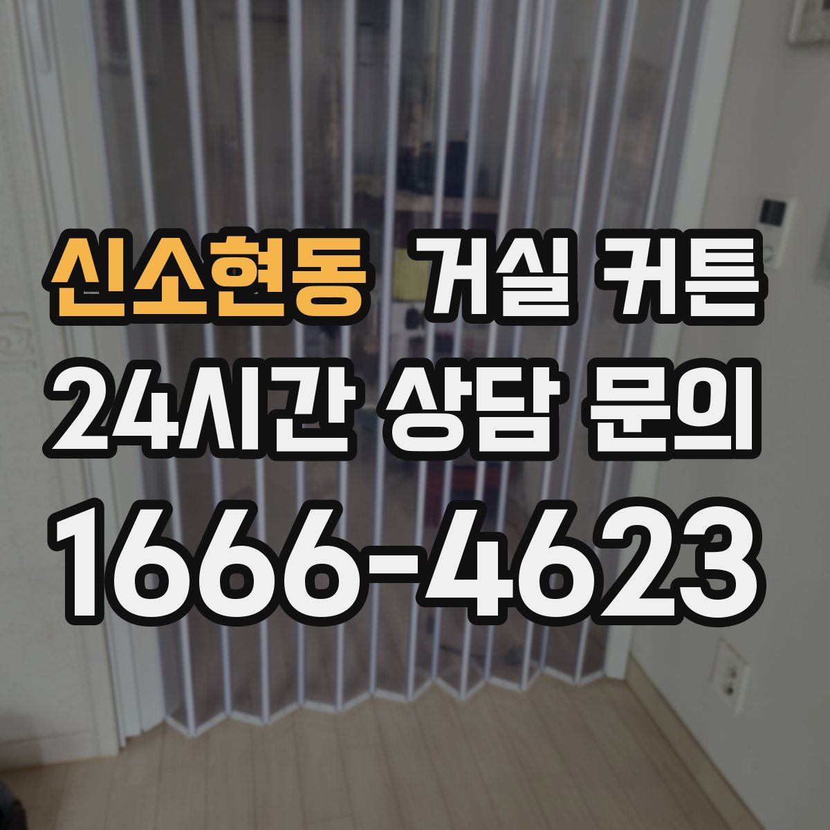 신소현동 거실 커튼