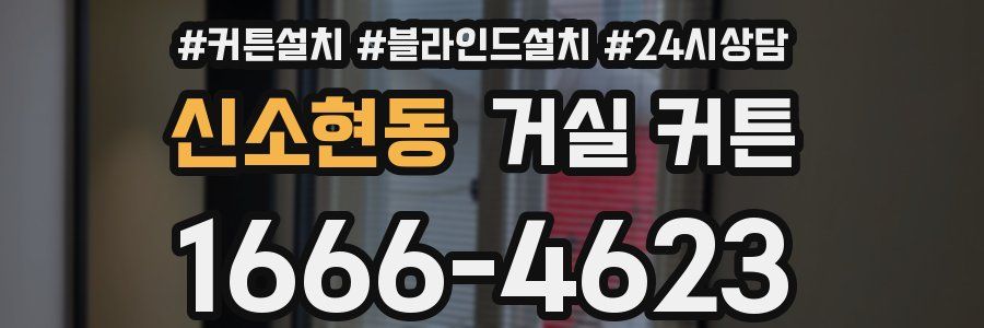 신소현동 거실 커튼