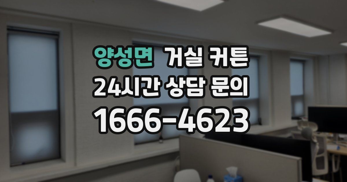 양성면 거실 커튼