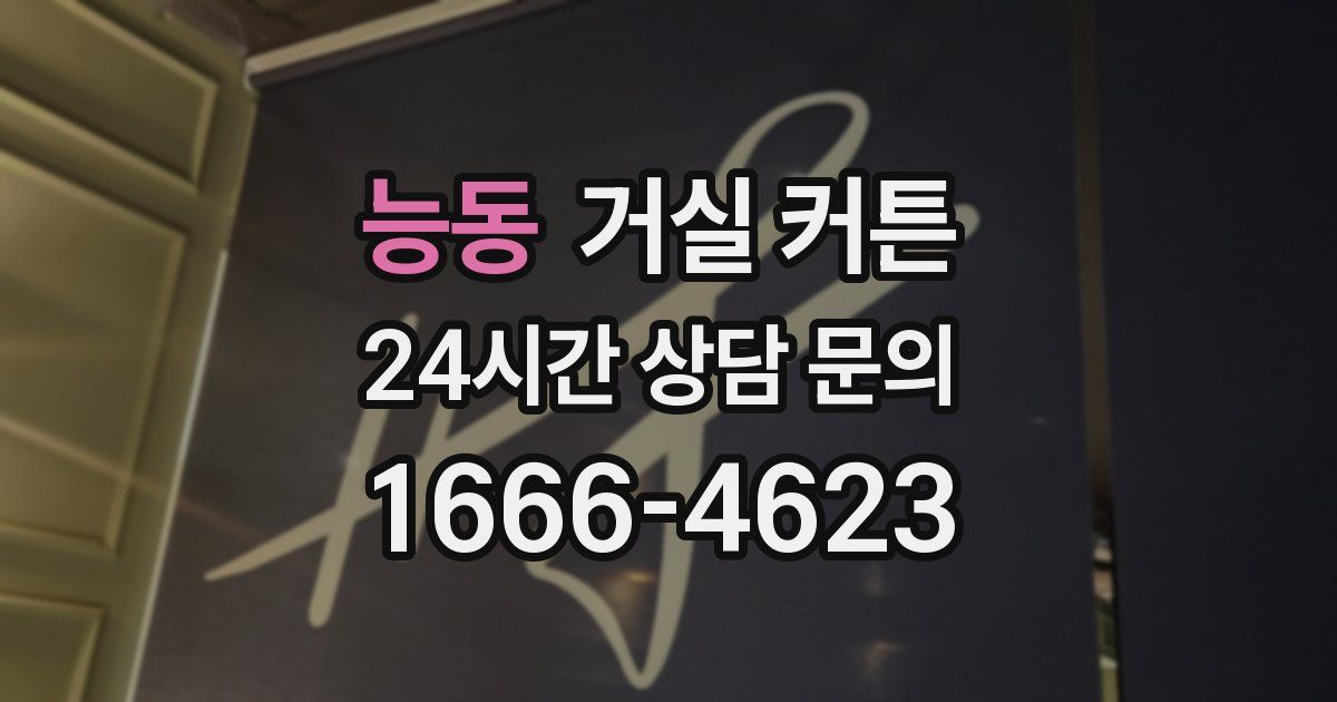 능동 거실 커튼