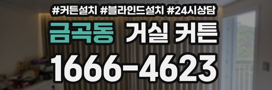 금곡동 거실 커튼