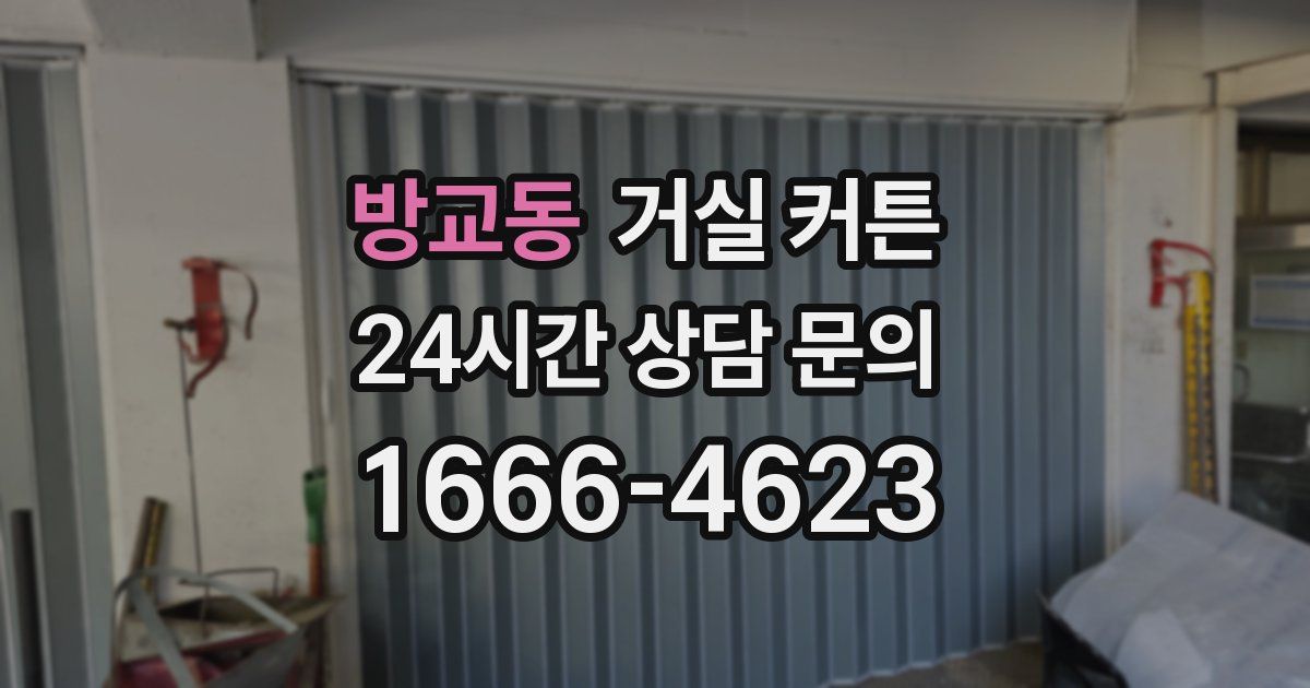 방교동 거실 커튼