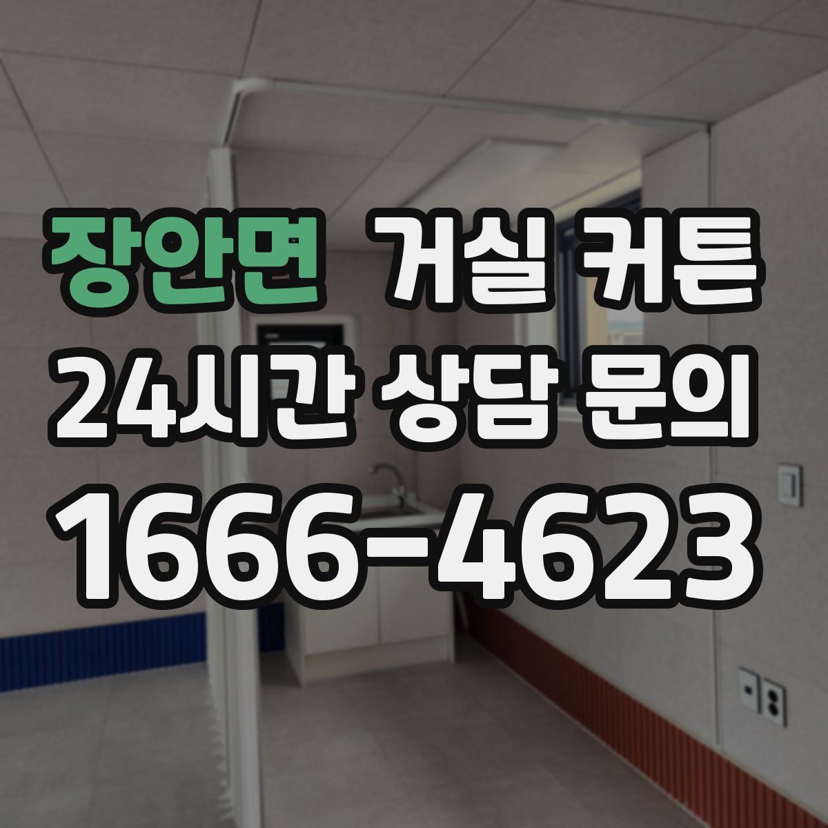 장안면 거실 커튼