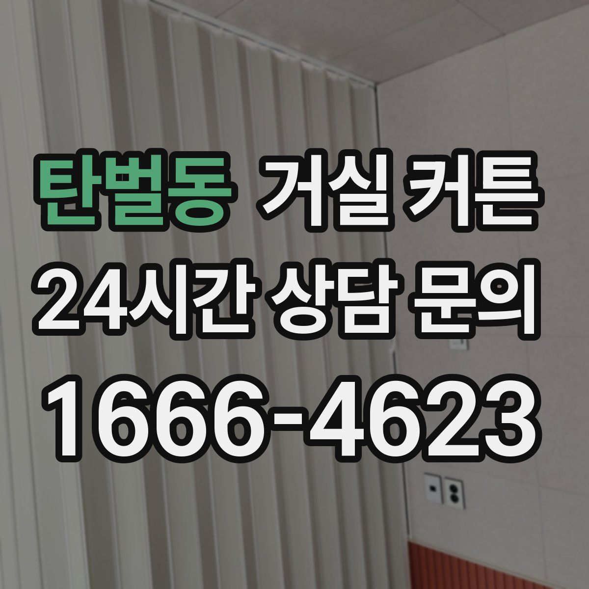 탄벌동 거실 커튼