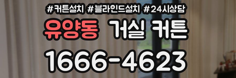 유양동 거실 커튼