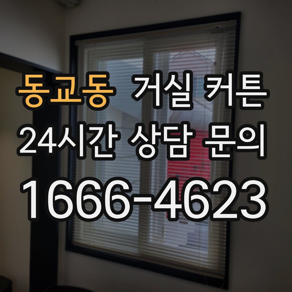동교동 거실 커튼