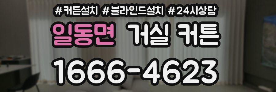 일동면 거실 커튼