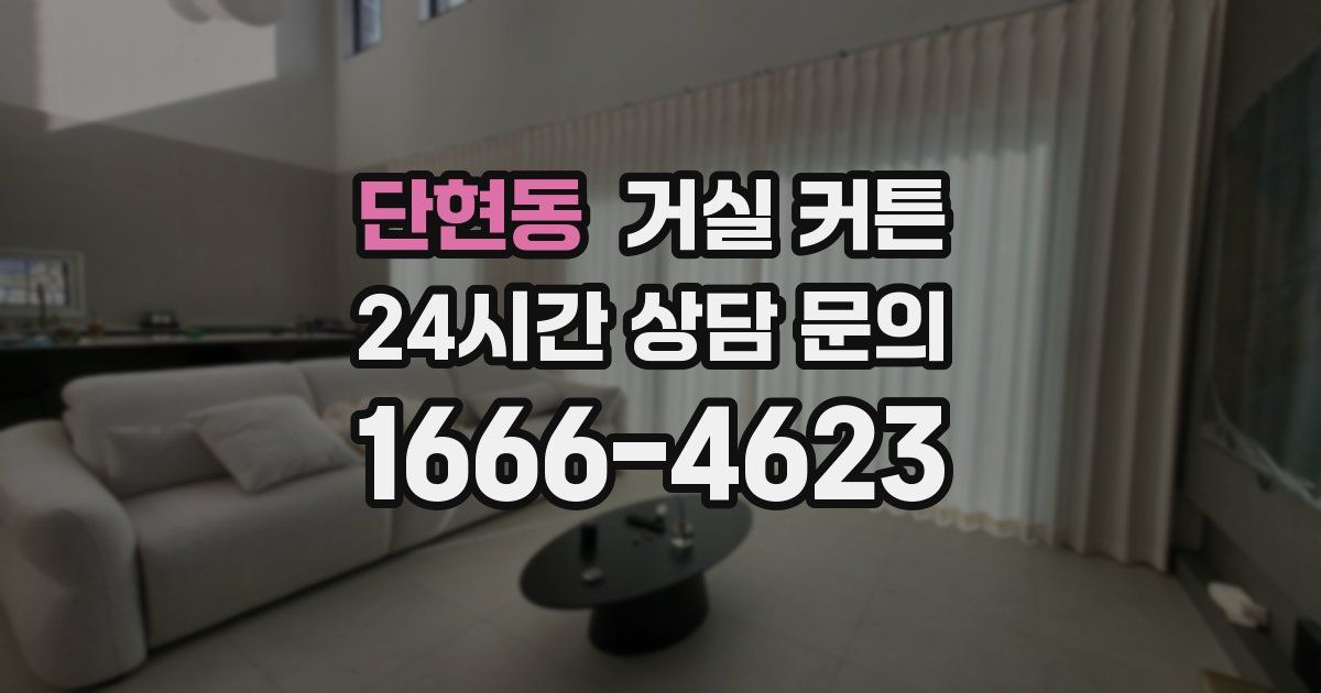단현동 거실 커튼