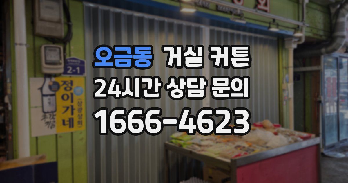 오금동 거실 커튼