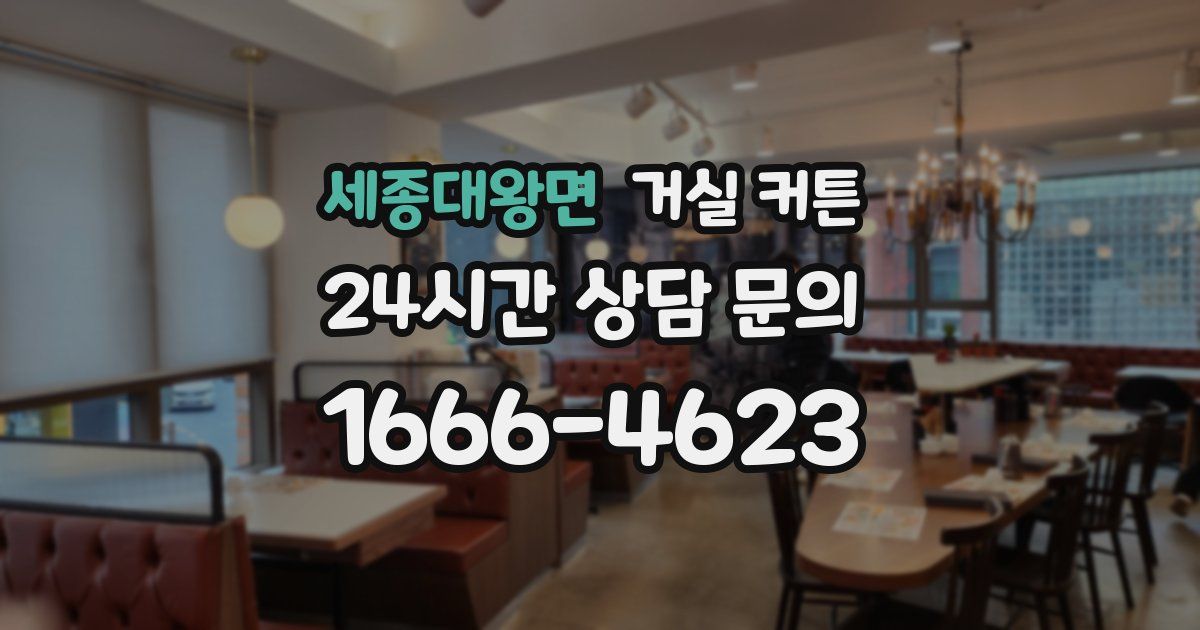 세종대왕면 거실 커튼