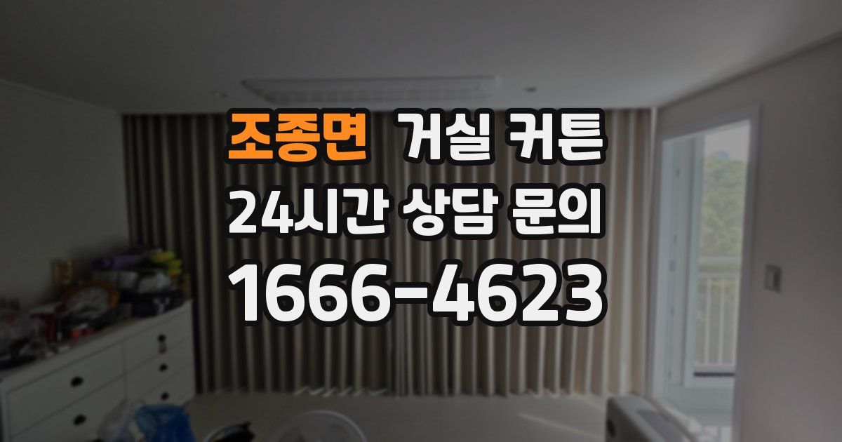 조종면 거실 커튼