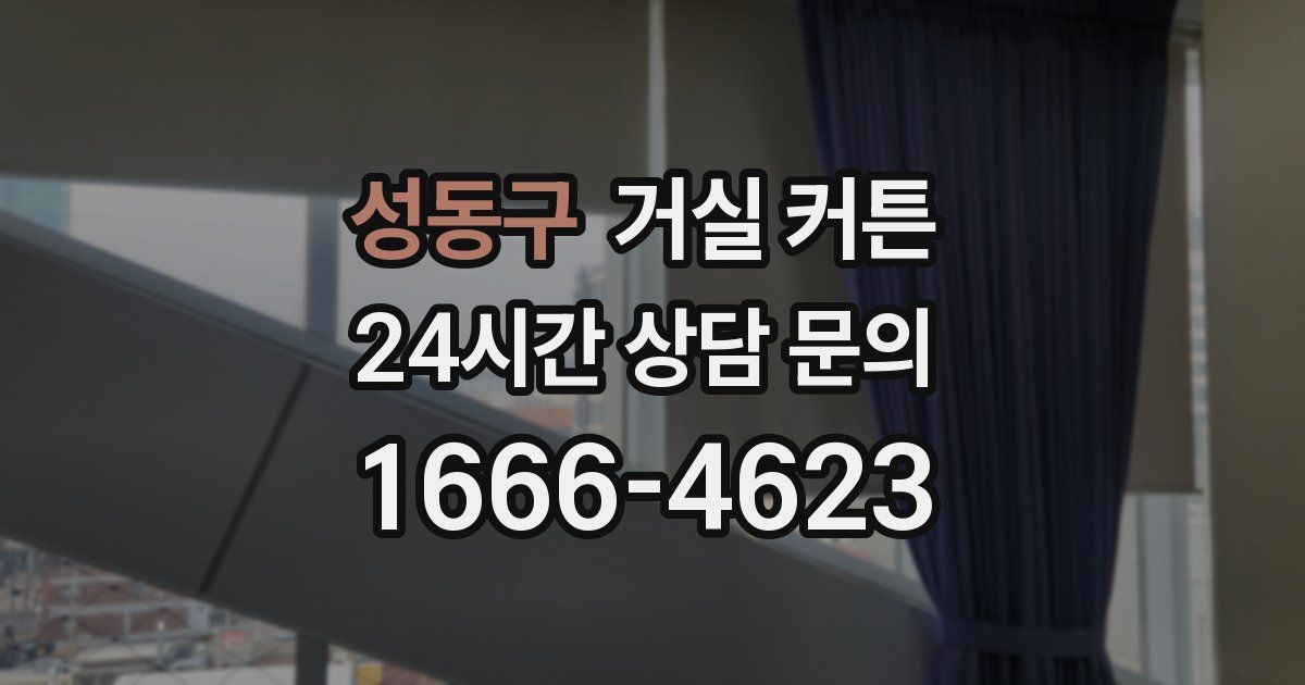 성동구 거실 커튼