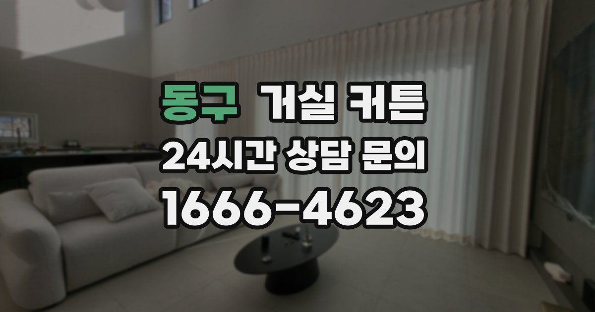 동구 거실 커튼