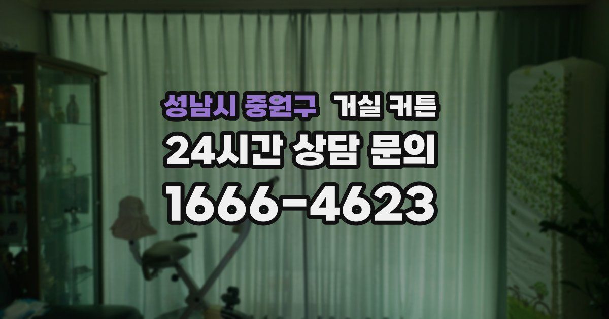 성남시 중원구 거실 커튼