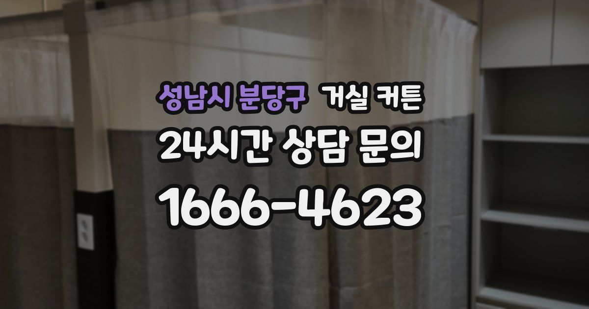성남시 분당구 거실 커튼