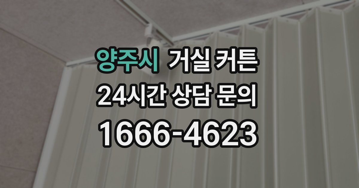 양주시 거실 커튼