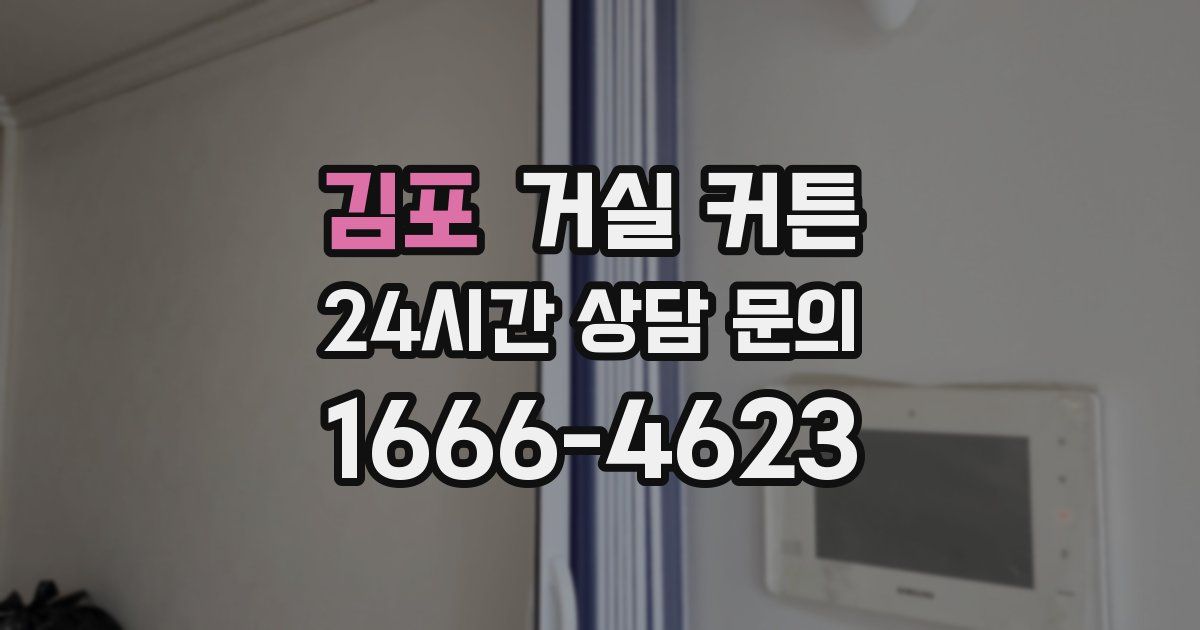 김포 거실 커튼