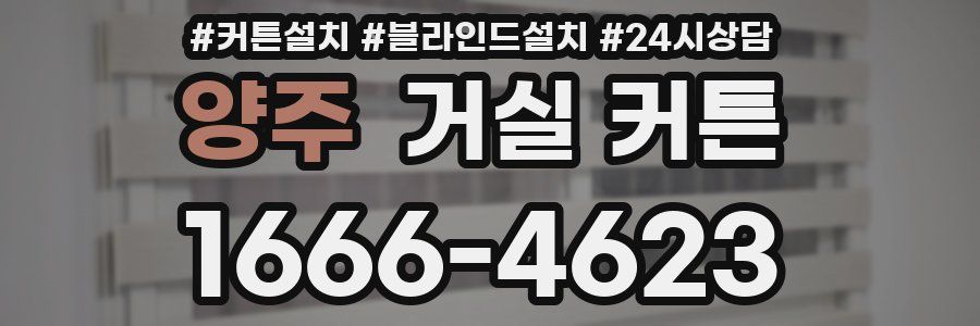 양주 거실 커튼