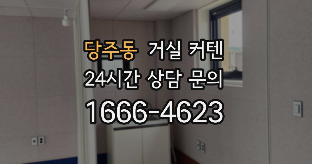 당주동 거실 커텐